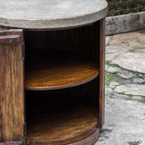 Accent Table Maxfield Wooden Drum Side Table