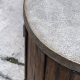 Accent Table Maxfield Wooden Drum Side Table