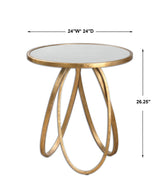 Accent Table Montrez Gold Side Table