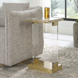 Accent Table Muse Seeded Glass Accent Table