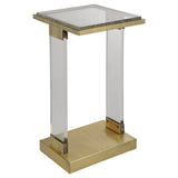 Accent Table Muse Seeded Glass Accent Table