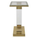 Accent Table Muse Seeded Glass Accent Table