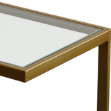 Accent Table Musing Brushed Brass Accent Table