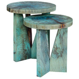Accent Table Nadette Blue Nesting Tables, S/2