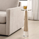 Accent Table Niari Travertine Drink Table