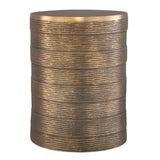 Accent Table Odin Antique Brass Accent Table