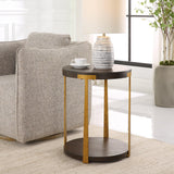 Accent Table Palisade Round Wood Side Table