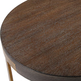 Accent Table Palisade Round Wood Side Table