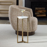 Accent Table Pietra Carrara Marble Drink Table
