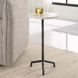 Accent Table Puritan White Marble Drink Table