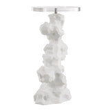 Accent Table Remnant White Stone Drink Table