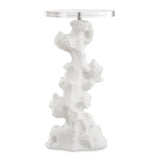 Accent Table Remnant White Stone Drink Table