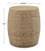 Accent Table Resort Straw Accent Stool