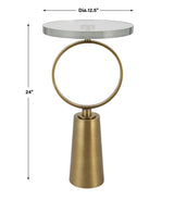 Accent Table Ringlet Brass Accent Table