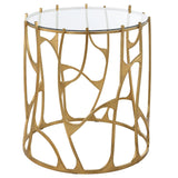 Accent Table Ritual Round Gold Side Table