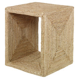 Accent Table Rora Coastal Woven Side Table