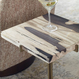 Accent Table Rowman Petrified Wood Accent Table