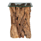 Accent Table Rozel Teak Wood End Table