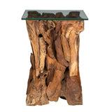 Accent Table Rozel Teak Wood End Table