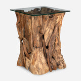 Accent Table Rozel Teak Wood End Table