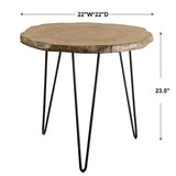 Accent Table Runay Wood Slab Side Table