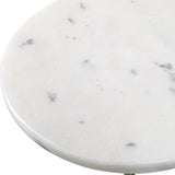 Accent Table Sentry White Marble Accent Table