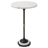Accent Table Sentry White Marble Accent Table