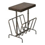 Accent Table Sonora Industrial Magazine Accent Table