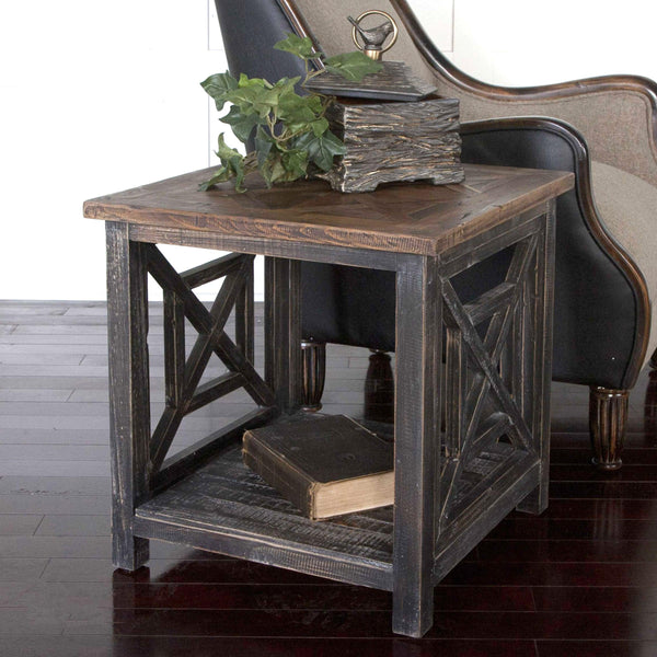Accent Table Spiro Reclaimed Wood End Table