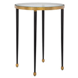 Accent Table Stiletto Antique Gold Side Table