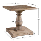 Accent Table Stratford Pedestal End Table
