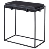 Accent Table Telone Modern Black Side Table