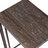 Accent Table Theodore Travertine Accent Table