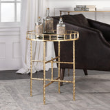Accent Table Tilly Bright Gold Accent Table
