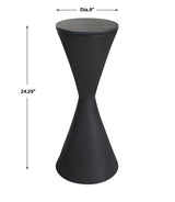 Accent Table Time's Up Hourglass Shaped Drink Table