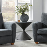Accent Table Time's Up Hourglass Shaped Side Table