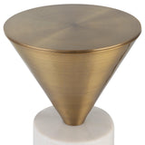 Accent Table Top Hat Brass Drink Table