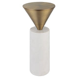 Accent Table Top Hat Brass Drink Table
