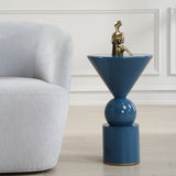 Accent Table Trig Blue Accent Table