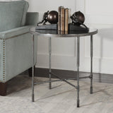 Accent Table Vande Aged Steel SideTable
