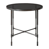 Accent Table Vande Aged Steel SideTable