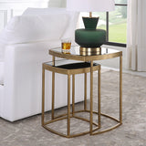 Accent Table Vista Gold Nesting Tables // Set Of 2