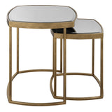 Accent Table Vista Gold Nesting Tables // Set Of 2