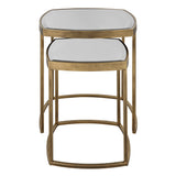 Accent Table Vista Gold Nesting Tables // Set Of 2