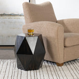 Accent Table Volker Black Geometric Accent Table
