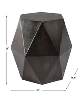 Accent Table Volker Black Geometric Accent Table