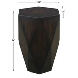 Accent Table Volker Black Wooden Side Table