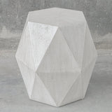 Accent Table Volker White Geometric Accent Table