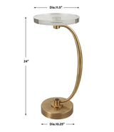 Accent Table Waveney Brass Drink Table