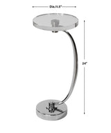 Accent Table Waveney Nickel Drink Table